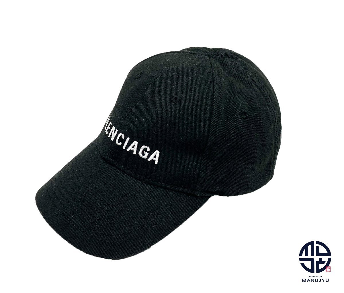 バレンシアガ ロゴ 黒 ブラック キャップ BALENCIAGA バレンシアガ