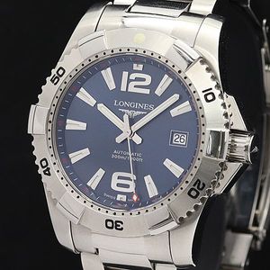 1円 稼働 美品 箱/コマ6/保証書付 ロンジン AT/自動巻 L4.803.3 フラッグシップ クロノグラフ 白文字盤 デイト メンズ腕時計 2398110HSY