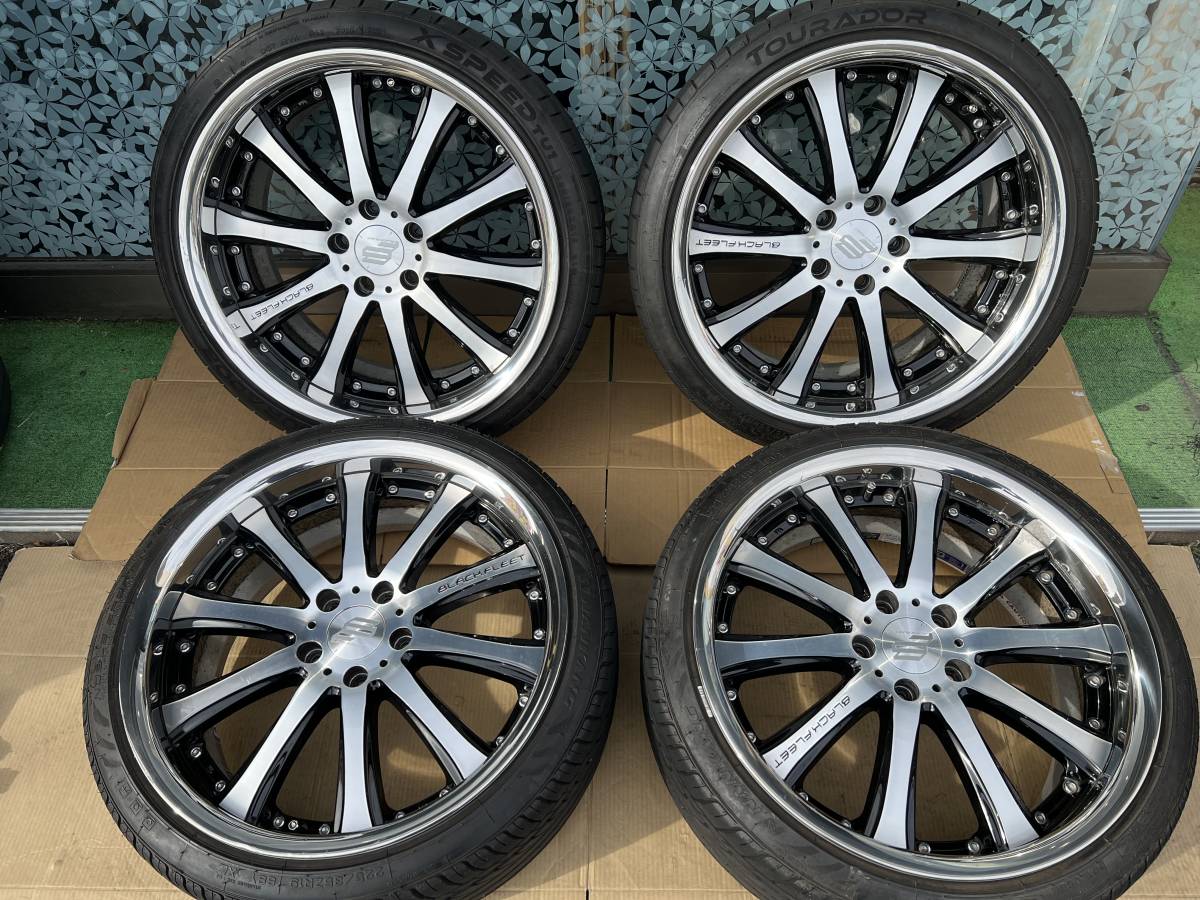 RAYS Black Fleet V810 19インチ 8.5J 9.5J +38 114.3 5穴 225/35ZR19 