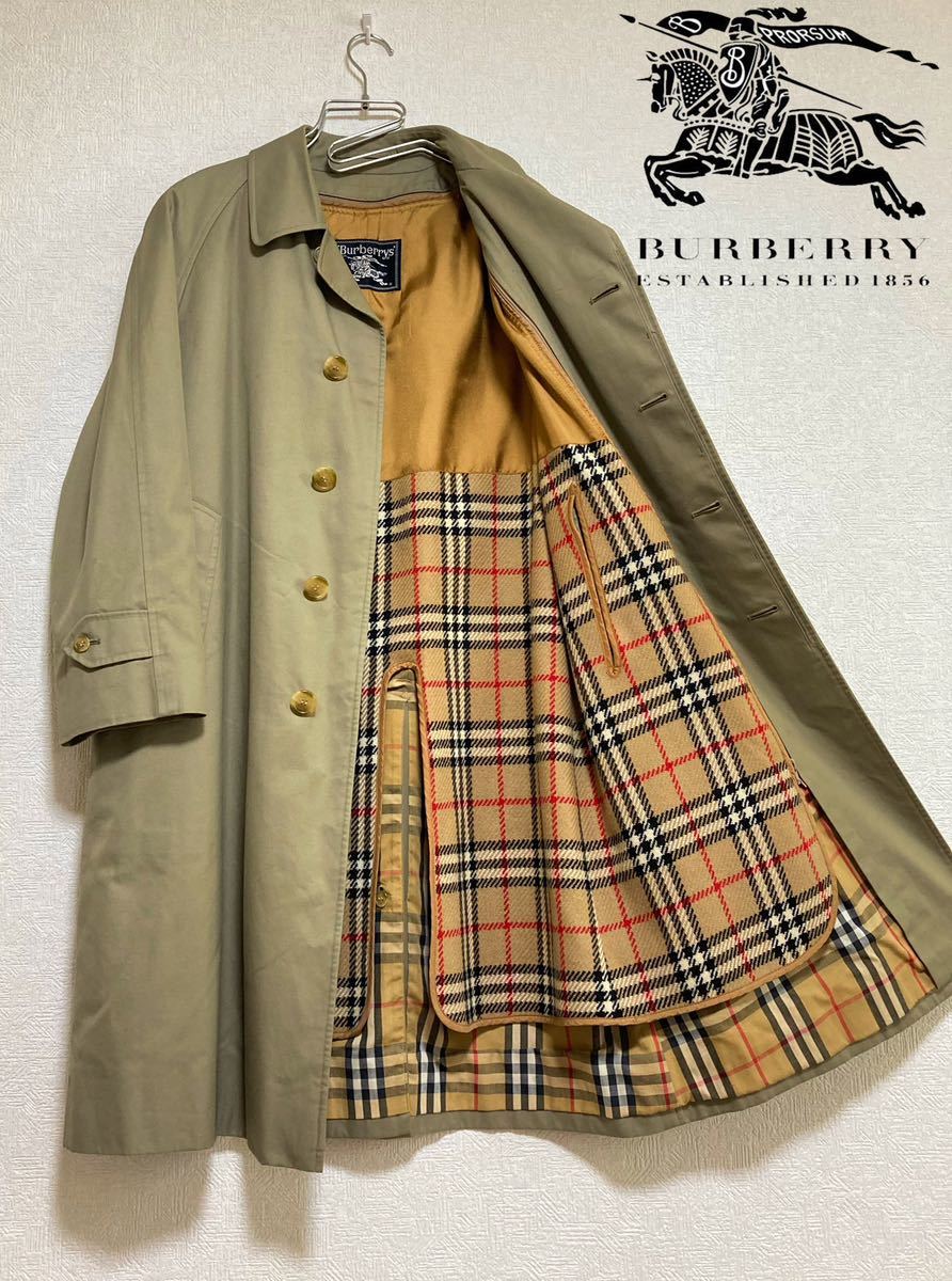 極美品】1スタ バーバリー ステンカラーコート BURBERRY ライナー ノバ