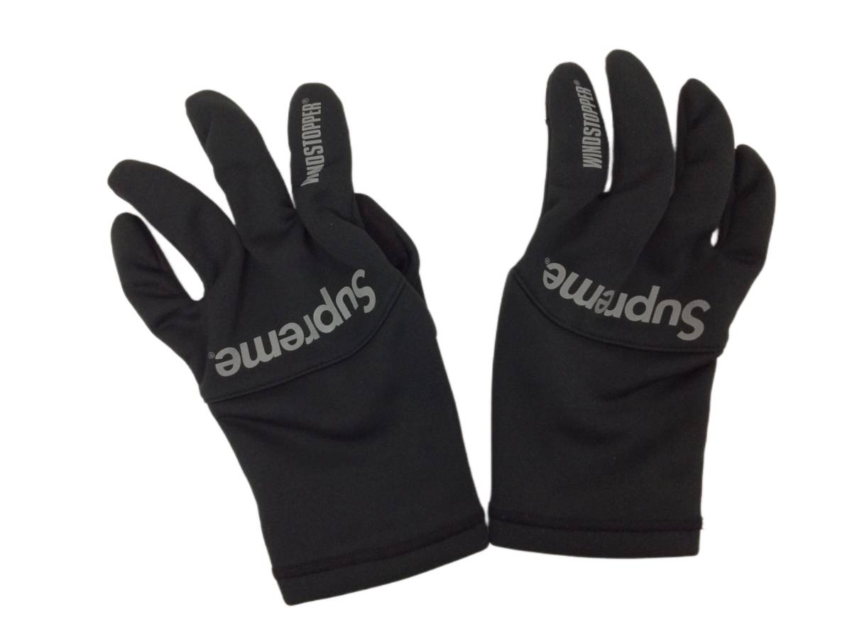 Supreme WINDSTOPPER グローブ ブラック Supreme windstopper zip