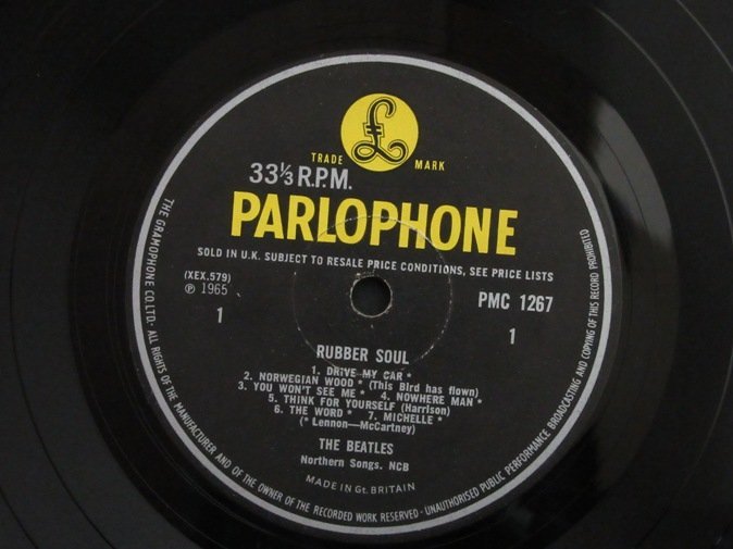 BEATLES★Rubber Soul UK Y/B Parlophone mo Soul UK Beatles The Rubber BEATLES☆Rubber Y⁄B mo Parlophone 公式