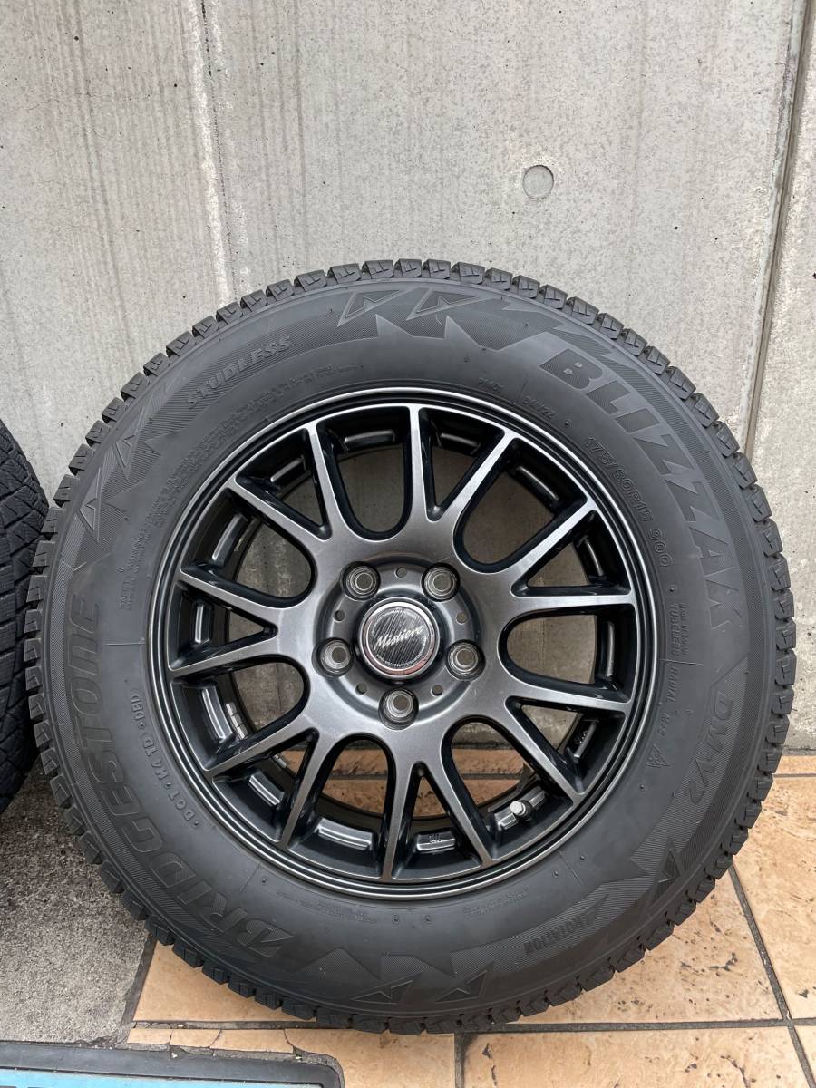 175⁄80R15 ブリヂストン DM-V3 スタッドレス パジェロミニ バリ山