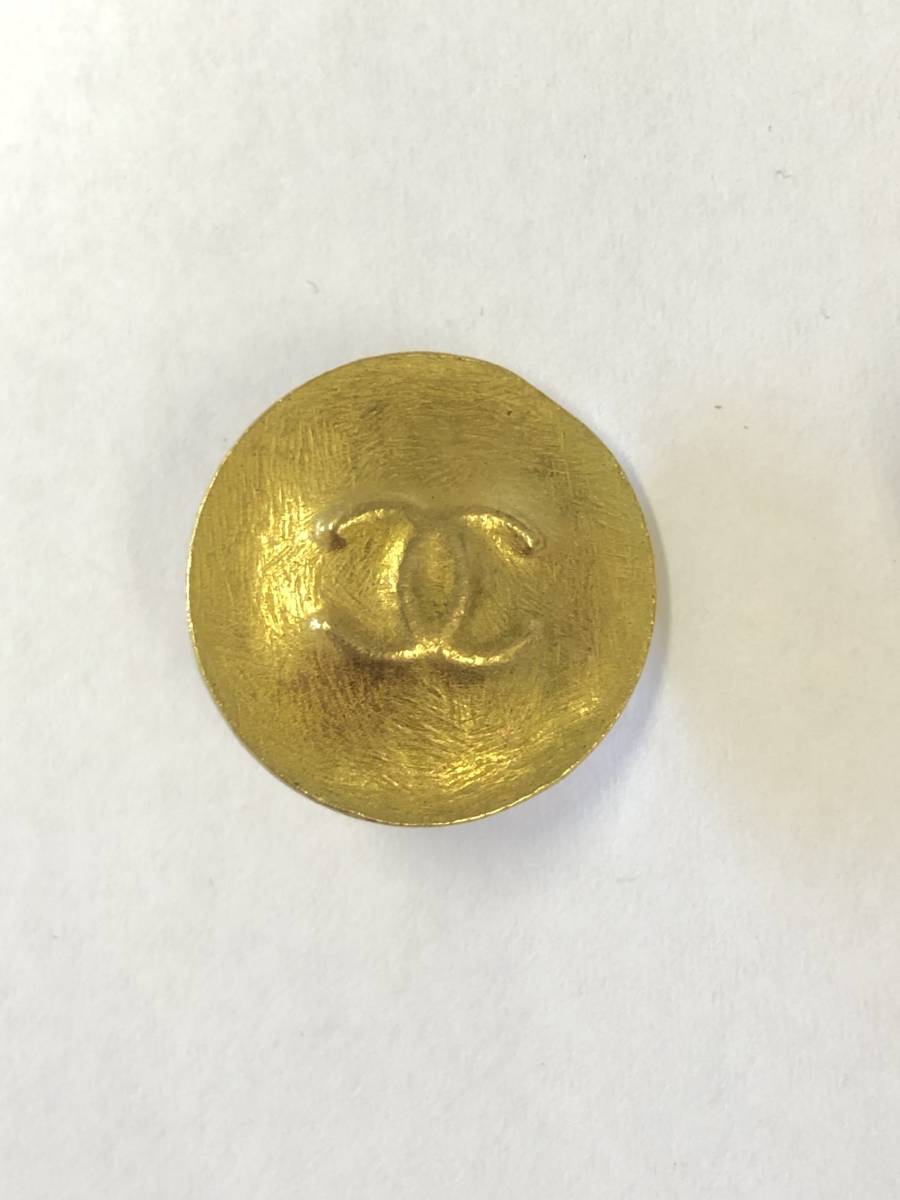 ☆CHANEL シャネル ヴィンテージ ココマーク ゴールド 直径20mm 18mm