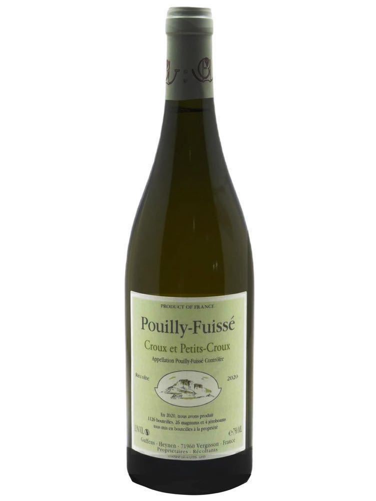 【限定セール，定番】 1円〜 Guffens Heynen ギュファン エナン Pouilly Fuisse Croux et Petits Croux 2020 WA100点 ドーヴネ ルロワ DRC コシュデュリ(フランス)｜売買されたオークション情報、yahooの商品情報をアーカイブ公開 - オ 白