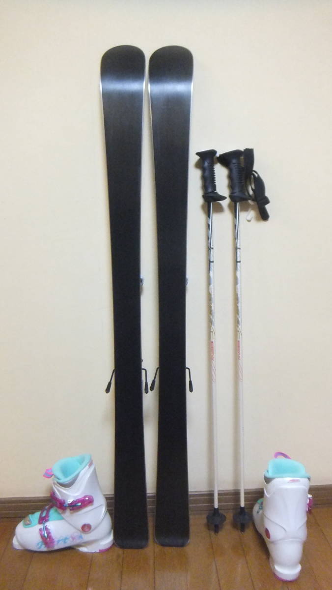 ◎即決/送料無料◎Jr用＊Hart/128cm◎ブーツ/22cm◎カーボンストック付◎WAX済
