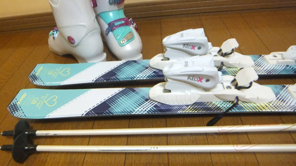 ◎即決/送料無料◎Jr用＊Hart/128cm◎ブーツ/22cm◎カーボンストック付◎WAX済
