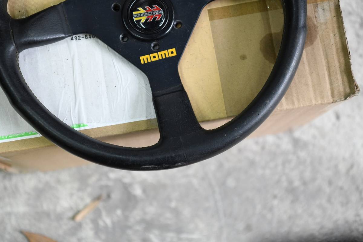 MOMO モモ 34パイ ステアリング ホーンボタン付き 1円～MOMO ホーンボタン付き 破れなし売切 Yahoo 34パイ MOMOホーンボタン
