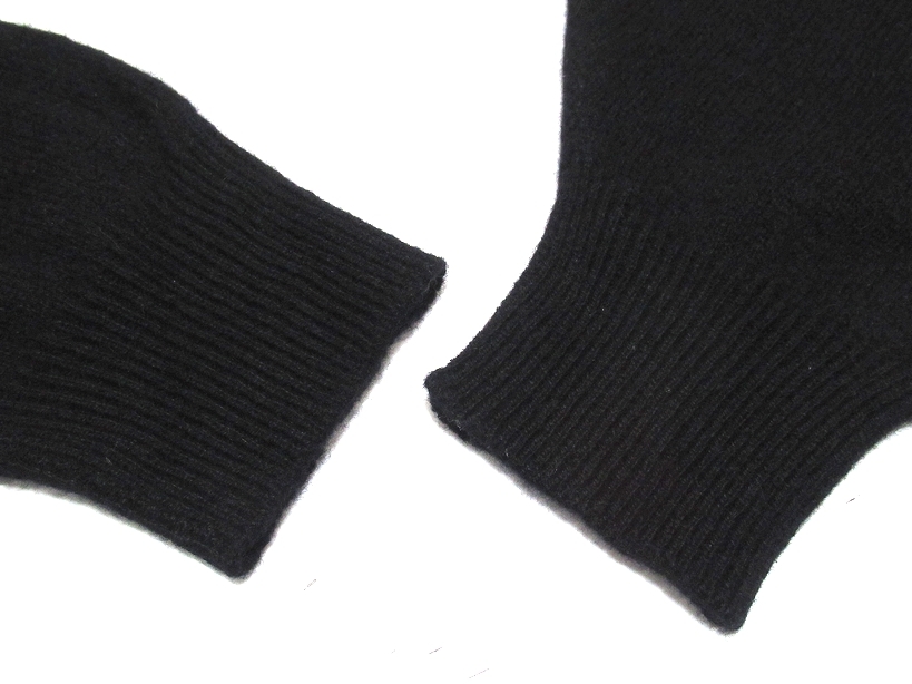 カシミヤ100％！美品 大丸購入 Nice One ナイスワン 高級素材 PURE CASHMERE モックネック ニットセーター ブラック L メンズ one カシミヤ100% 大丸 month a debut
