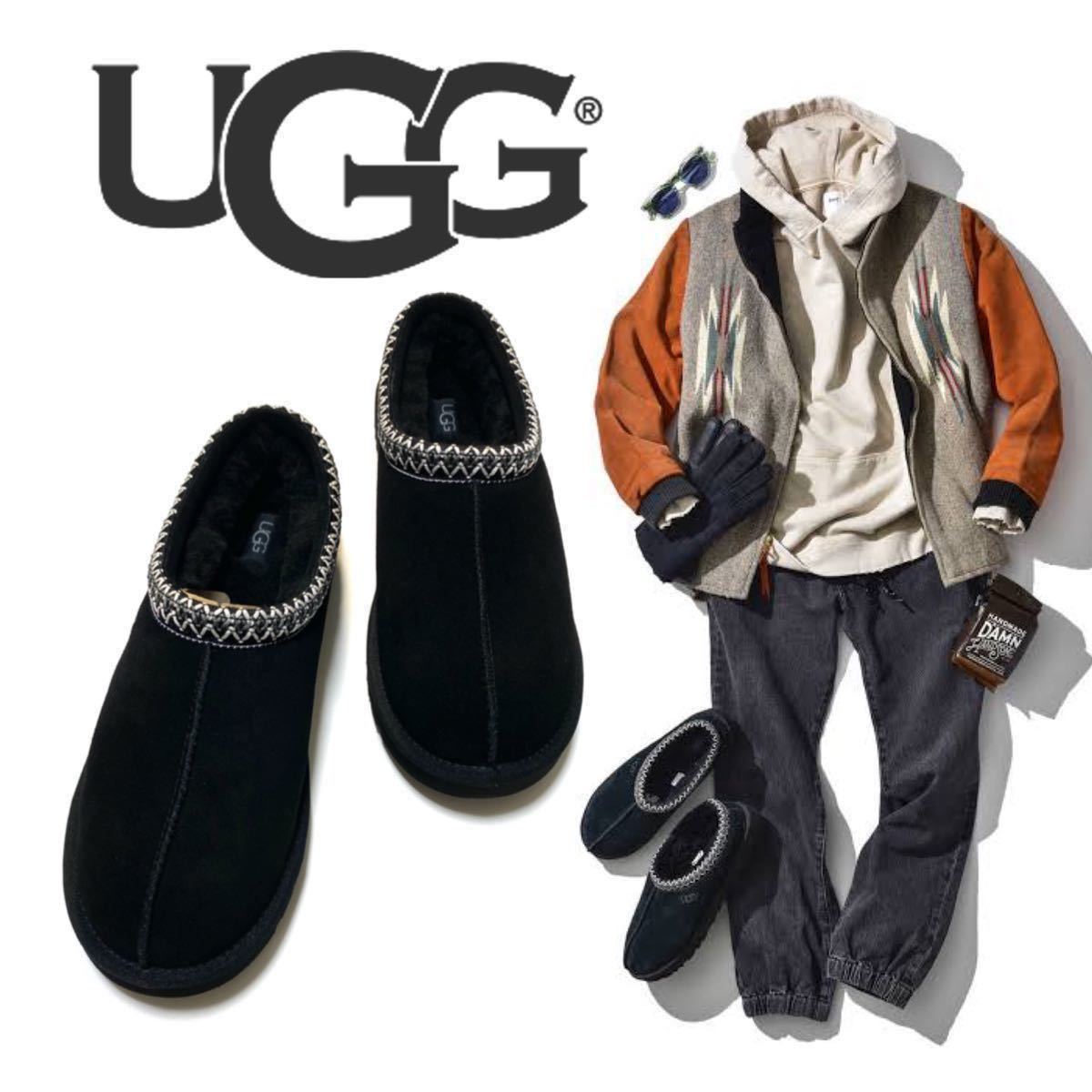 お得，豊富な UGG Australia /ストック品 アグ メンズ 定価1.8万 Safari掲載 TASMAN タスマン スリッポン ムートンブーツ BK US10 27.0cm 27.5cm(男性用)｜売買されたオークション情報、yahooの商品情報をアーカイブ公開 - 男性用