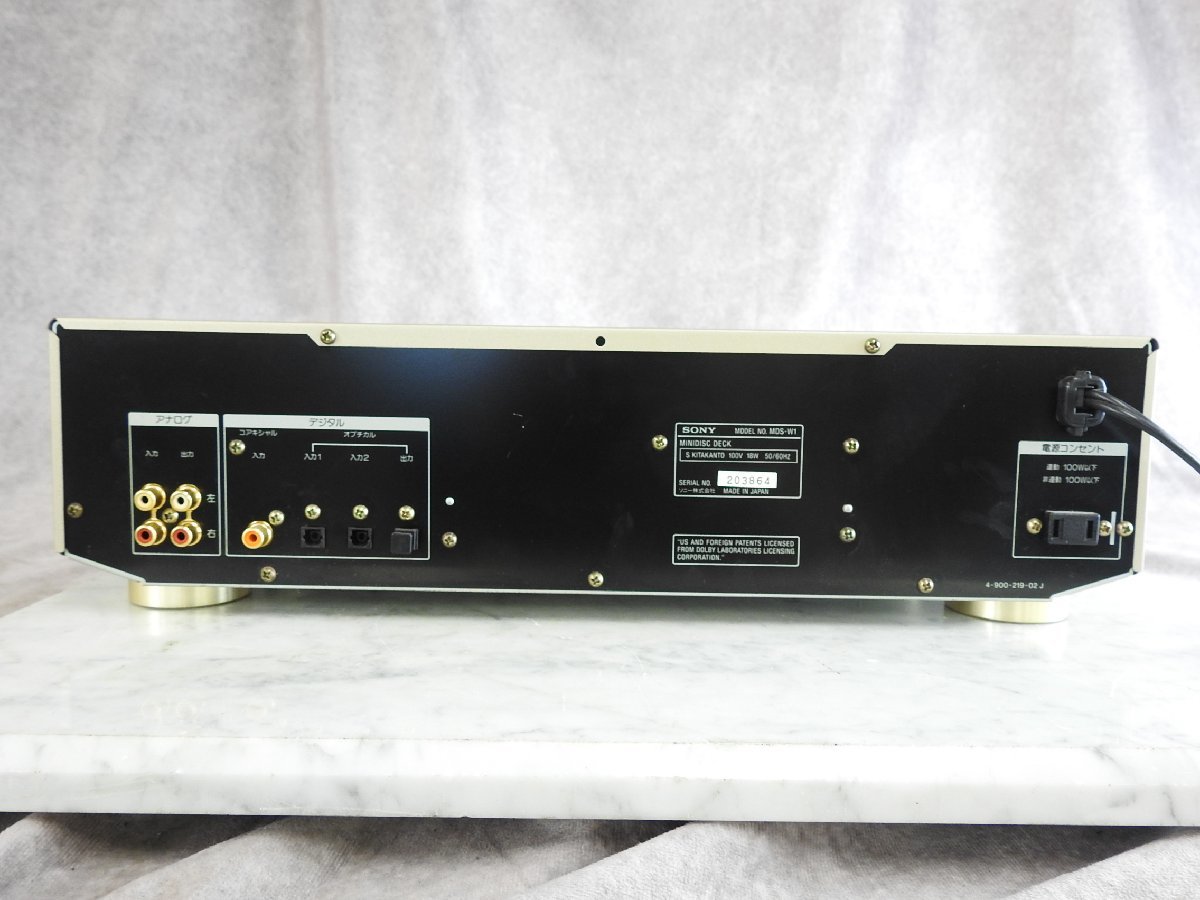 MDS-W1 Sony Recorder | Deck ジャンク扱い Mini Disc Player