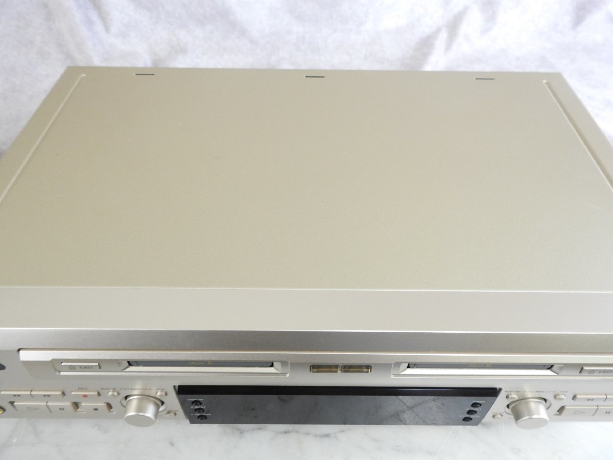 オーディオ機器 ジャンク SONY MDS-W1 ダブルMDデッキ