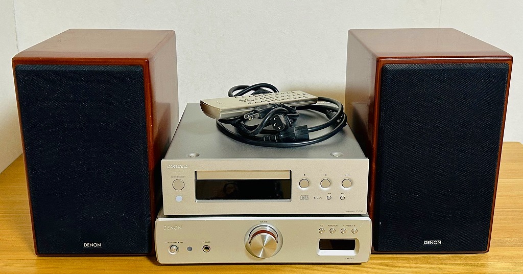 ジャンク扱い デノン プリメインアンプ DENON PMA-CX3、2WAYスピーカー