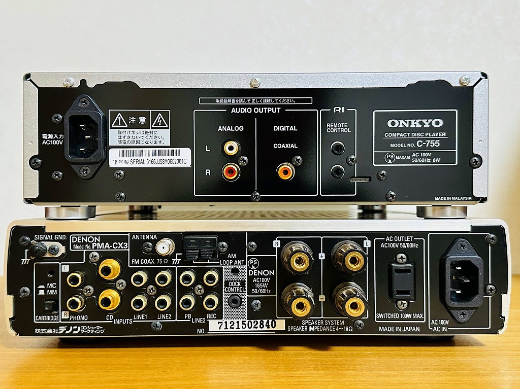 ジャンク扱い デノン プリメインアンプ DENON PMA-CX3、2WAYスピーカー