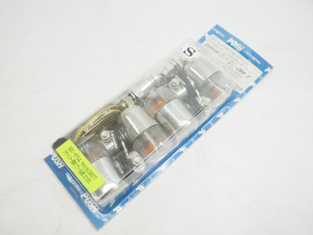 新品 POSH スリム&ショート ウインカー ゼファー400 χ 750 1100 ZRX400II ZEPHYR ポッシュ