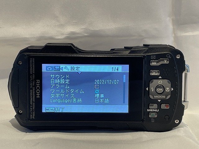 RICOH リコー デジタルカメラ WG-70 ブラック 本格防水 耐衝撃 防塵