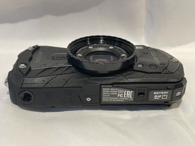 RICOH リコー デジタルカメラ WG-70 ブラック 本格防水 耐衝撃 防塵