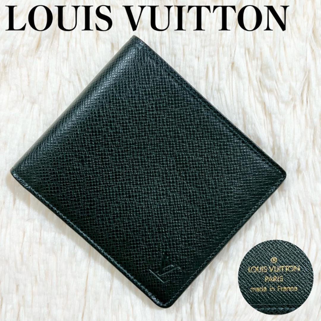 【最安値，正規品】 LOUIS VUITTON ルイヴィトン 折り財布 タイガ エピセア ダークグリーン レザー メンズ レディース フランス製(タイガライン)｜売買されたオークション情報、yahooの商品情報をアーカイブ公開 - 服飾小物