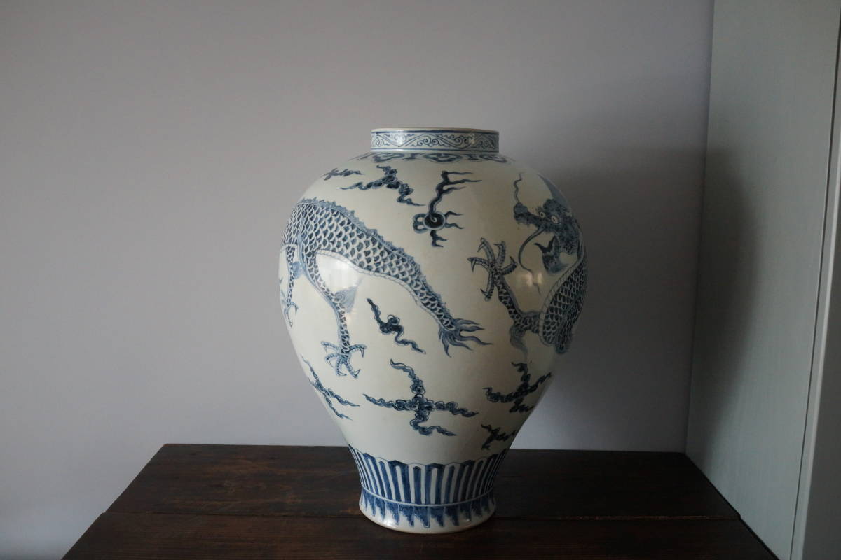 3. 李朝 染付雲龍紋大壺(李朝)｜売買されたオークション情報、Yahoo