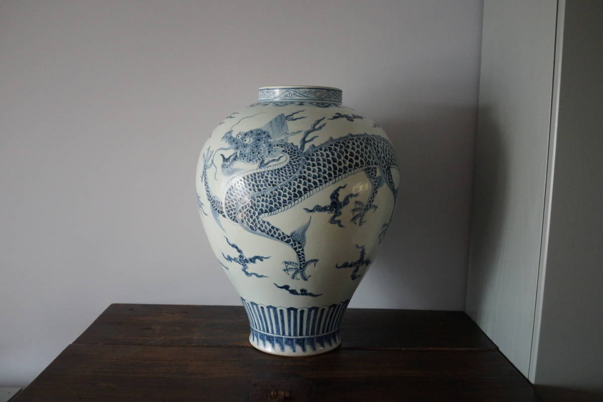3. 李朝 染付雲龍紋大壺(李朝)｜売買されたオークション情報、Yahoo