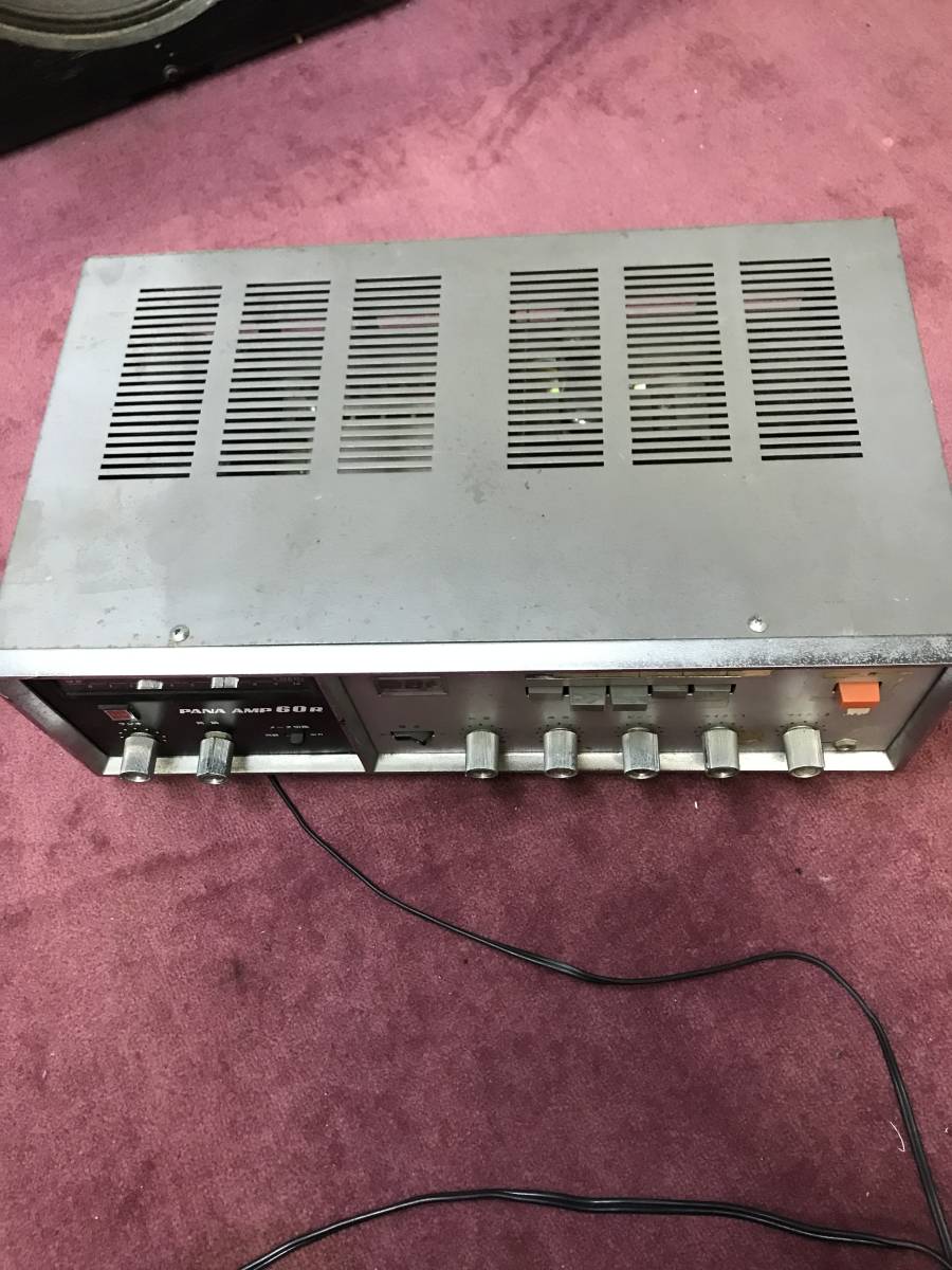 Yahoo!オークション パナアンプ 60R - NATIONAL 松下電器 WA-605 真空 monaural amplifier PA 60R(WA-605) tube PANA-AMP National 戦後の学校放送受信機