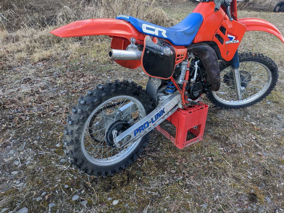 CR125R ホンダ 1985年 モトクロス オフロード ビンテージ 不動車 釧路 