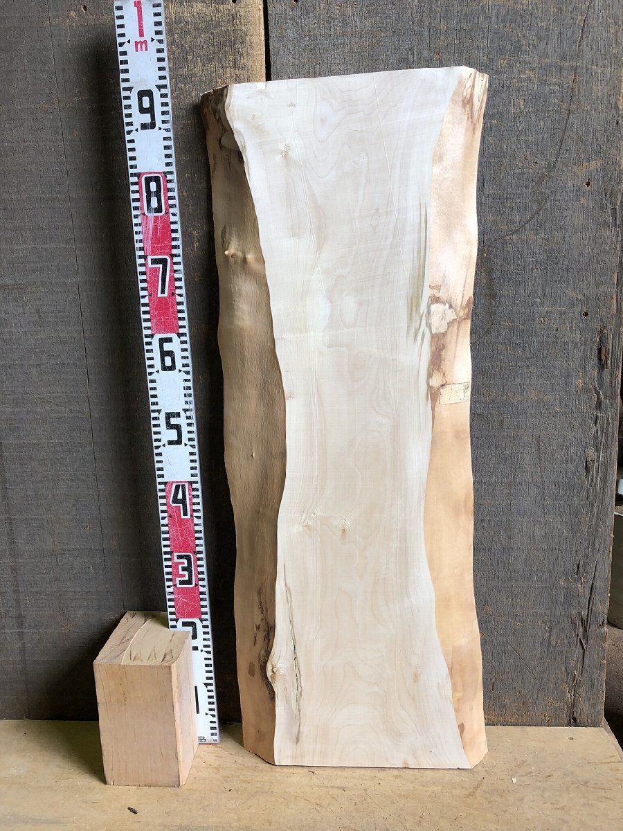 一枚板 | 千年家具 一 - 0 1820×755-860×58 全面縮杢 白栃（トチ） 栃（トチ）全面縮杢_2370×760-800-810×55_浅草本店_テーブル天板&frasl;一枚 栃 全面杢 ≪浅草本店≫栃（トチ） 2440×1060-900-810×60 全面縮杢・バール杢 榎本銘木店