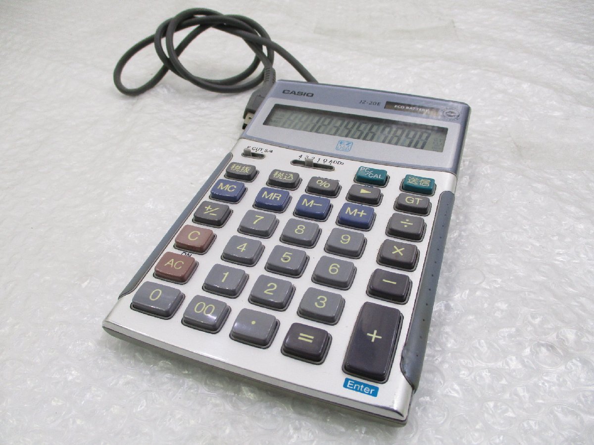 12桁 カシオ JZ-20E CASIO テンキー テンキー電卓 - 電卓 | USBでPCに 