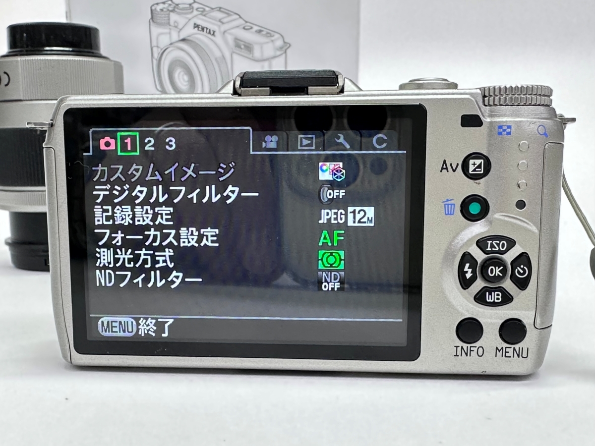 動作保証】PENTAX ペンタックス Q10 ミラーレス一眼 ダブルレンズ