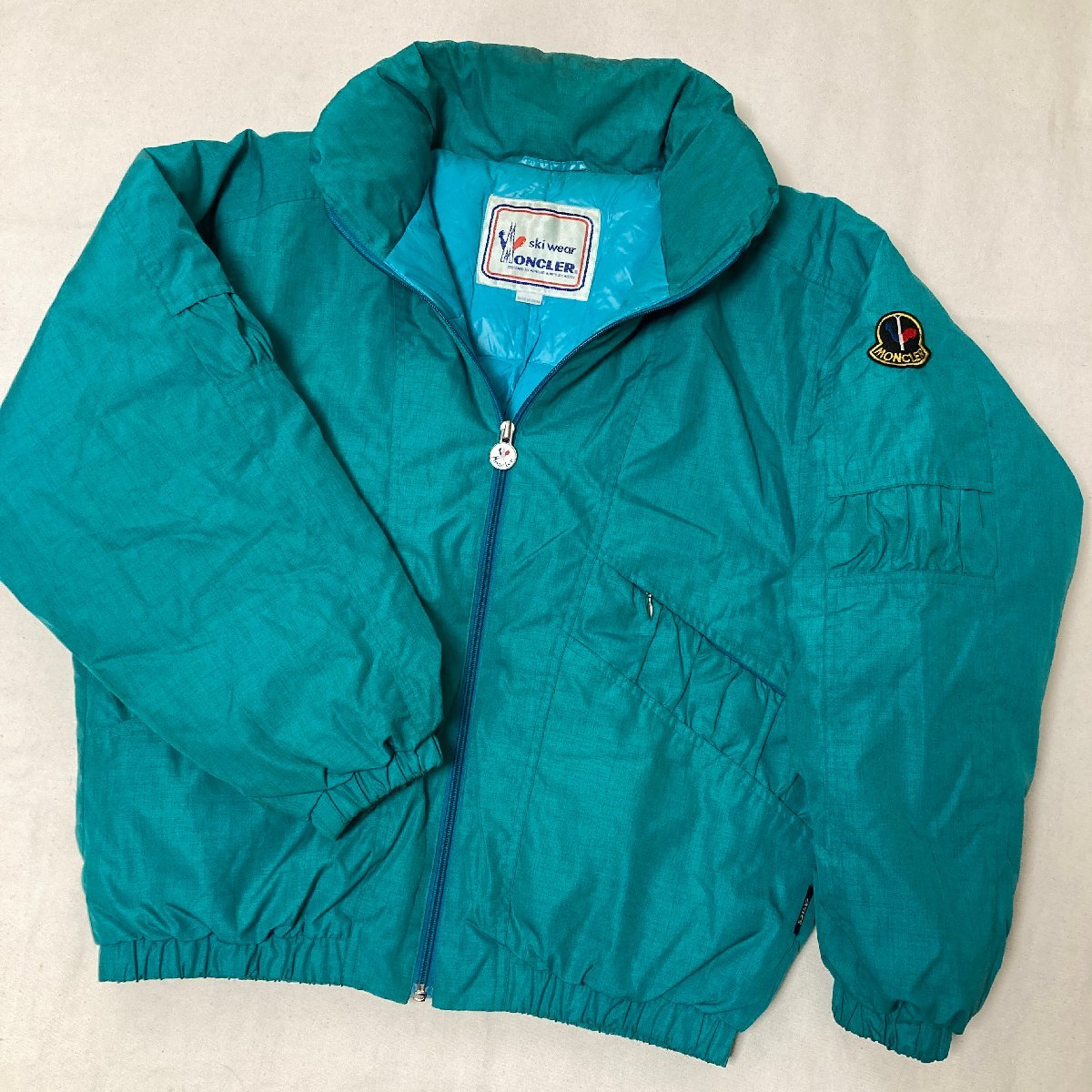 MONCLER aki wear ヴィンテージ ダウン ジャケット グリーン系 L 