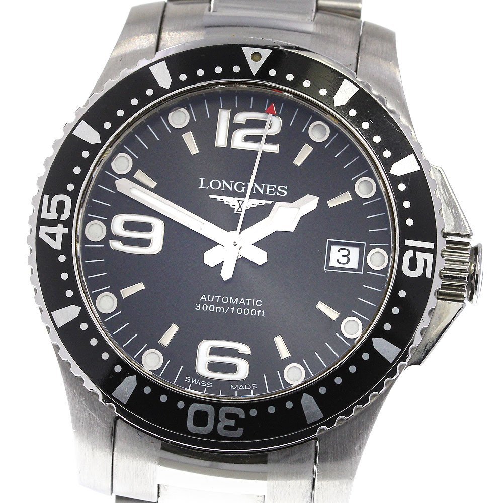 【LONGINES】ロンジン ハイドロ コンクエスト スポーツ デイト L3.641.4 自動巻き メンズ_710423