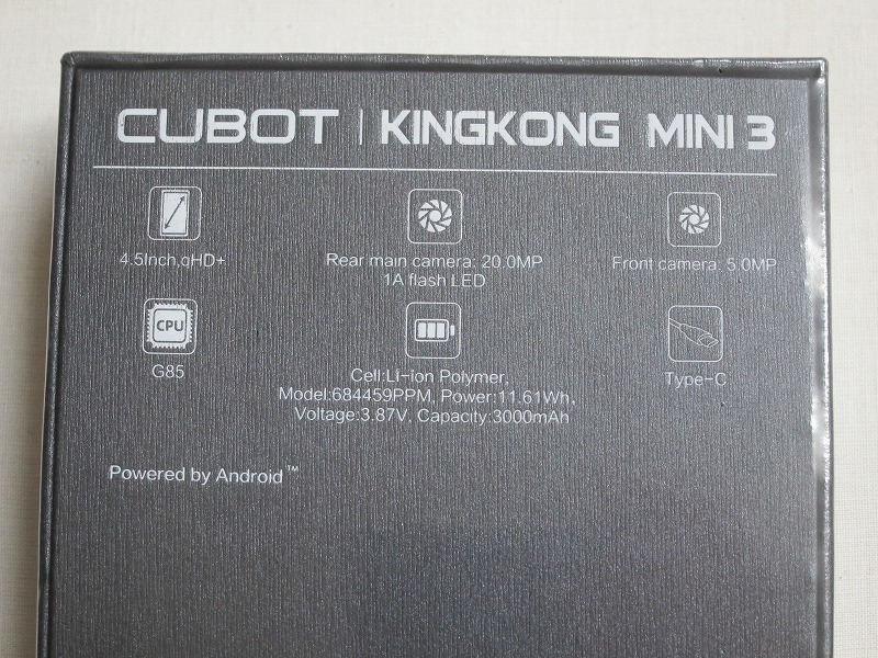 未開封新品)Cubot KingKong MINI 3 6GB+128GB Black+Red(Android 