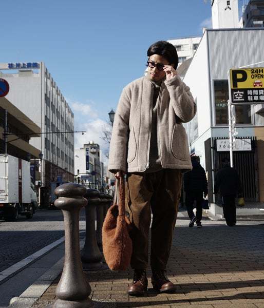 定価4.2万円】GOLD ゴールド 東洋 WOOL QUILT NO COLLAR JACKET ウール