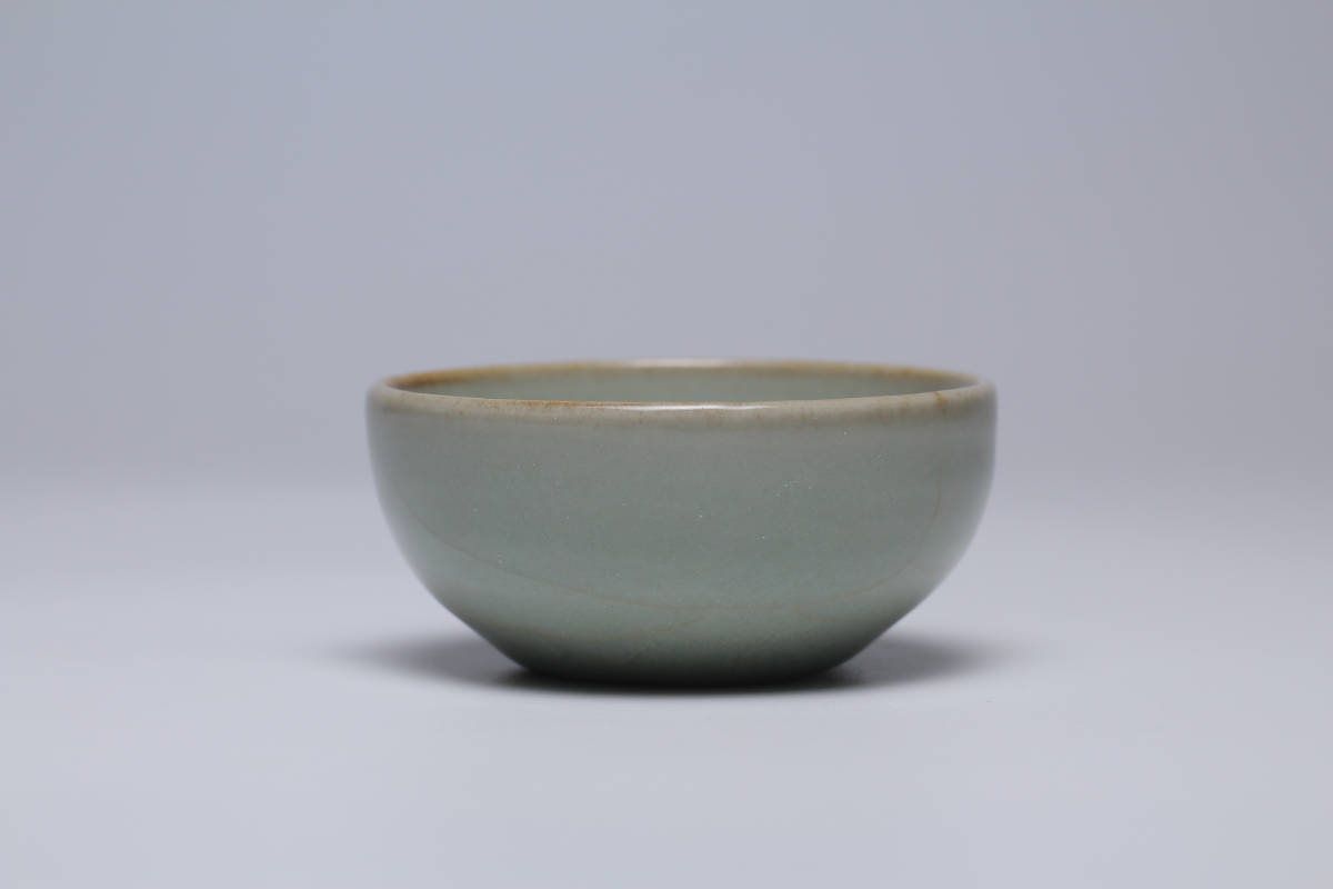 時代物 龍泉窯青磁杯 明時代 龍泉窯 七官青磁 茶道具 中国美術／古美術 