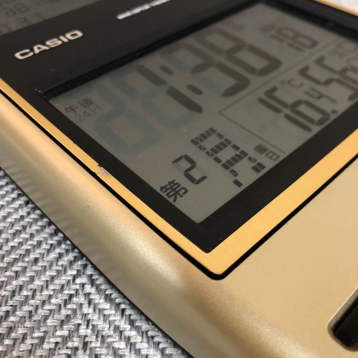 送料無料】CASIO 時計/電波時計/GLD/IDC-700J-9JF/掛け時計/カレンダー 
