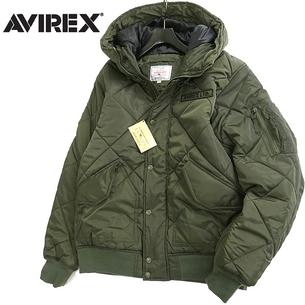 【安い，格安】 AVIREX アヴィレックス 中綿キルティング ジップアップ フーデッド パデッドブルゾン フライトパーカ 6112175 75 L 047 out4010a(その他)｜売買されたオークション情報、yahooの商品情報をアーカイブ 男性用