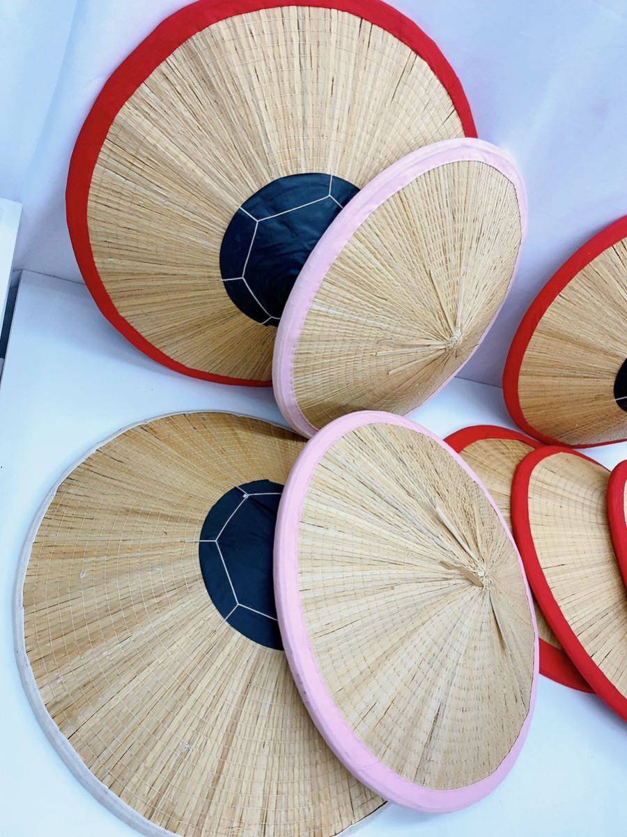 11AC87 和装具 まとめ NINJA 日本刀 剣 高級舞踊傘 角笠 菅笠 コスプレ ファッション 踊り 舞い 中古 現状品_7