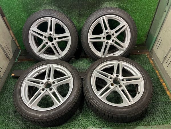 Aクラス コンチ バイキングコンタクト5 205/50R17 アルミホイール付きセット 4本 5H/7.5J ET52/112 スタッドレスタイヤ ベンツ コンチネンタル +52 98T 2026年最新Yahoo!オークション +47