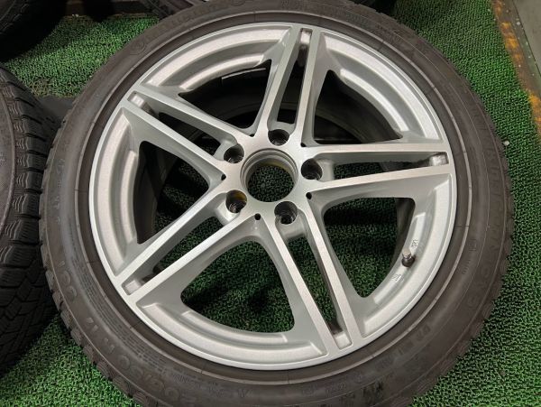 Aクラス コンチ バイキングコンタクト5 205/50R17 アルミホイール付きセット 4本 5H/7.5J ET52/112 スタッドレスタイヤ ベンツ コンチネンタル +52 98T 2026年最新Yahoo!オークション +47