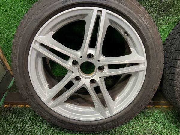 Aクラス コンチ バイキングコンタクト5 205/50R17 アルミホイール付きセット 4本 5H/7.5J ET52/112 スタッドレスタイヤ ベンツ コンチネンタル +52 98T 2026年最新Yahoo!オークション +47