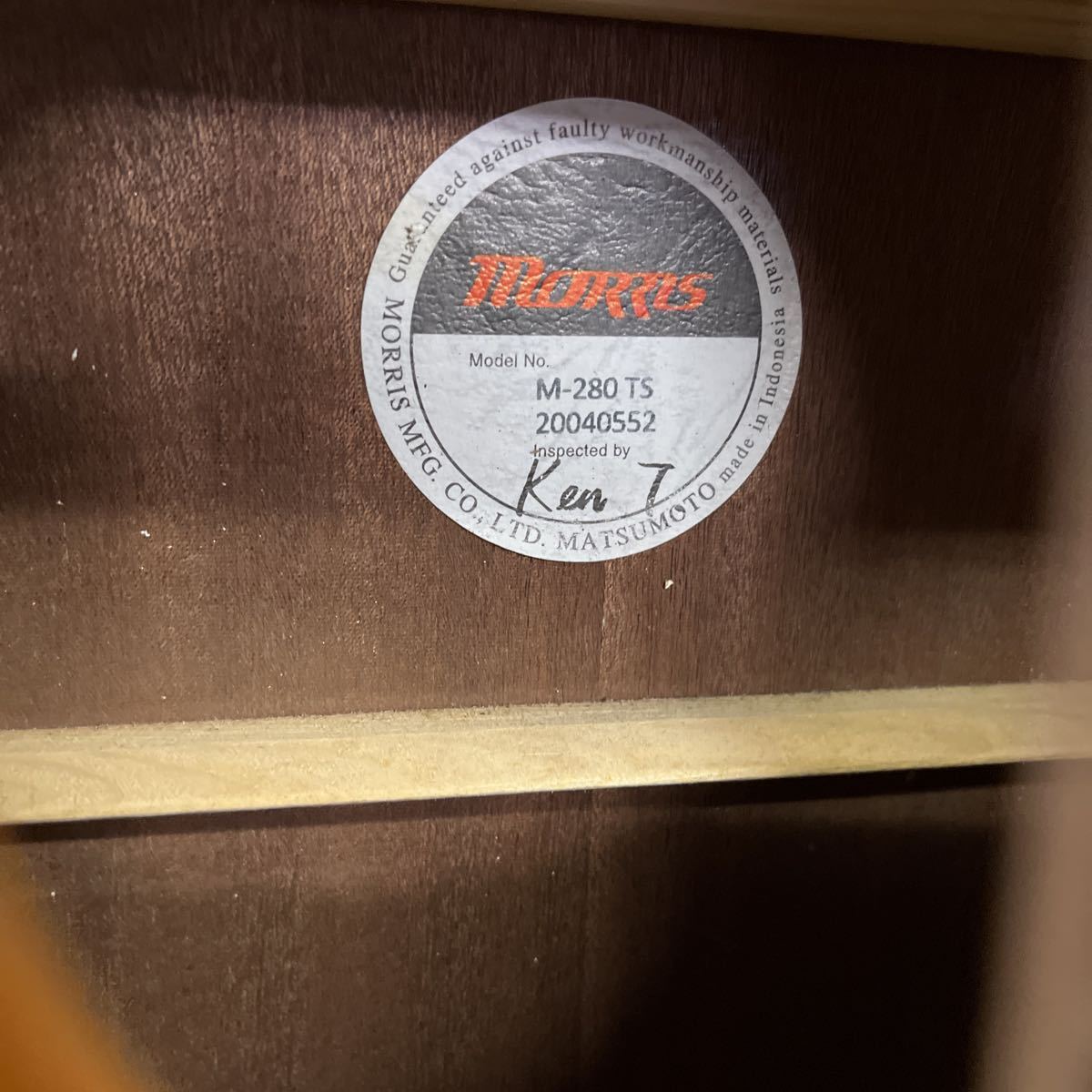 ☆送料含む モーリス アコギ ケース付き Morris M-280 TS