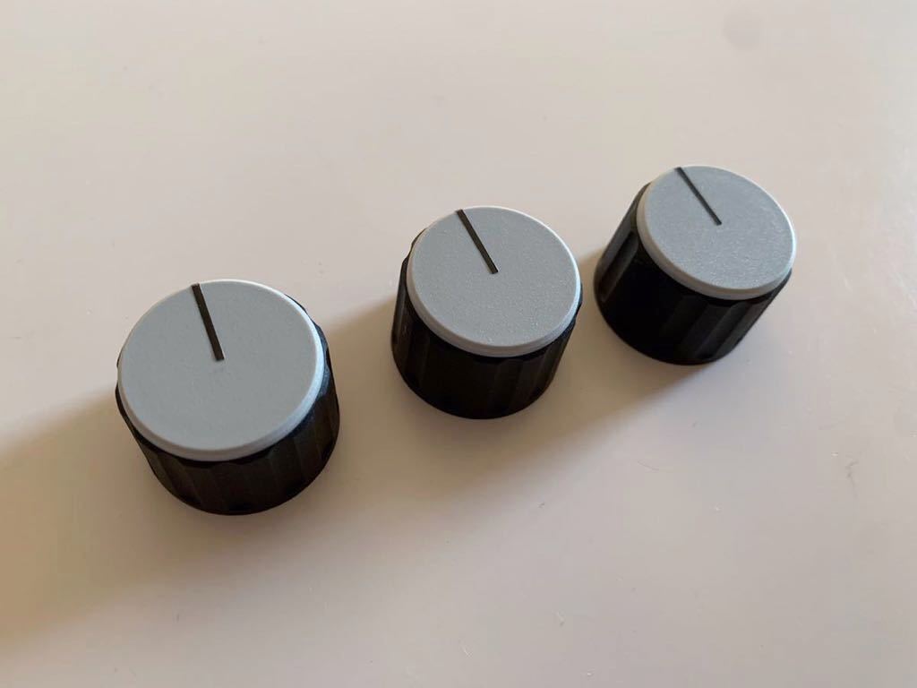 ライテルRitelアイソレーター用ノブ（ツマミ）黒×ライトグレー　Dopereal AlphaRecordingSystem urei等_1