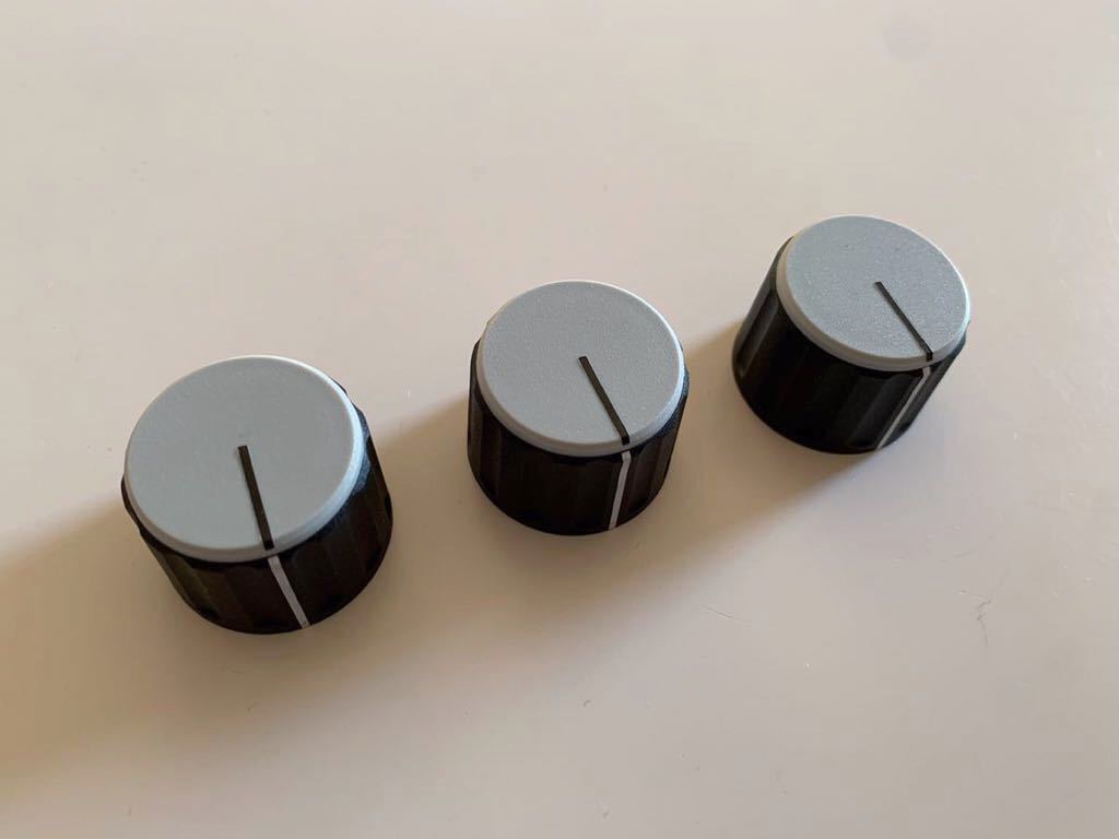 ライテルRitelアイソレーター用ノブ（ツマミ）黒×ライトグレー　Dopereal AlphaRecordingSystem urei等_2