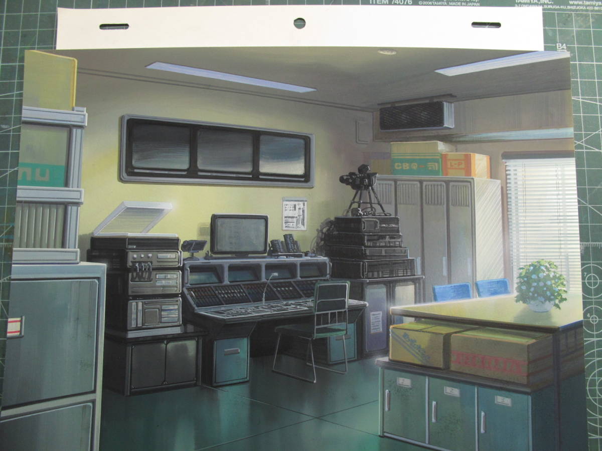 背景 校内 放送室 スラムダンク メインスタッフ手描き作画 実使用 アニメーター用紙添付 サイン 当時物(スラムダンク)|売買された ...
