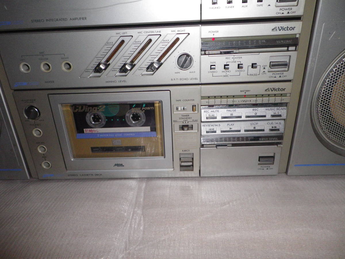 ビクター Victor ジャンク Portable PC-W88 System Wラジカセ 動作品