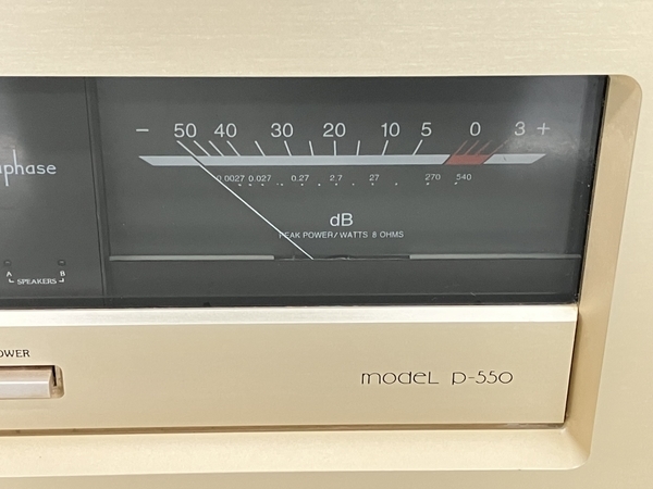 Accuphase P-550 ステレオパワーアンプ オーディオ 音響機材 中古 K7004615