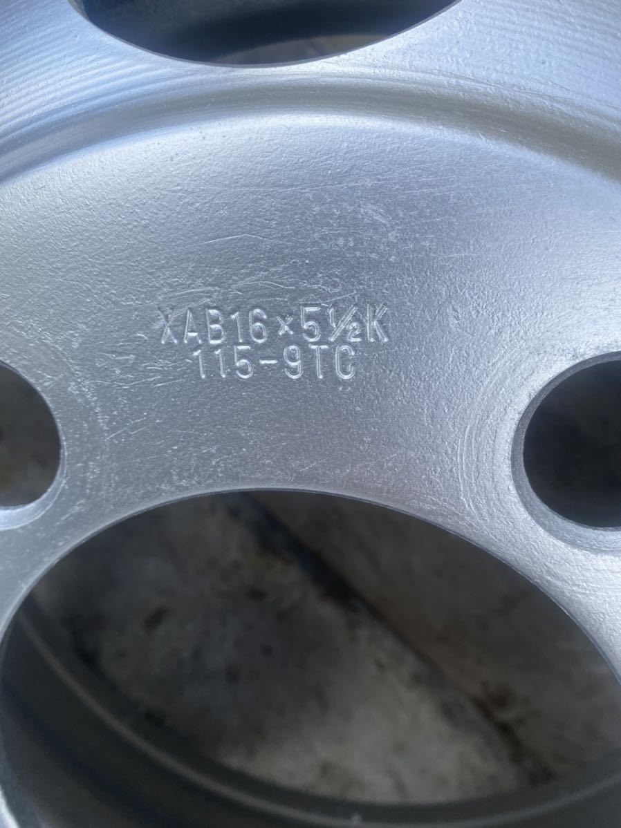 送料無料　2トン 三菱　キャンター XAB 16×5.5K 115-9TC TOPY製 両面再塗装 6本セット価額(社内管理番号:3x-3）_3