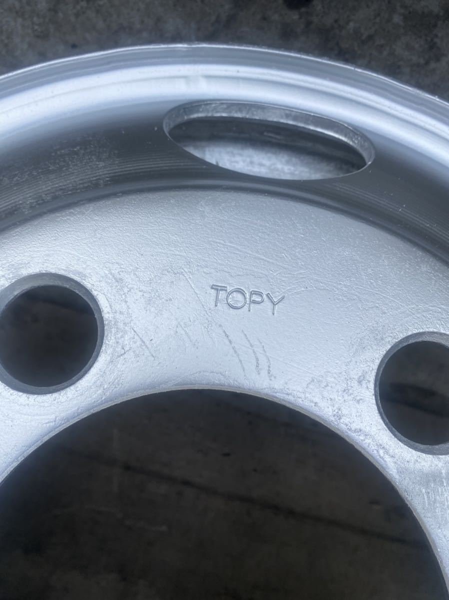 送料無料　2トン 三菱　キャンター XAB 16×5.5K 115-9TC TOPY製 両面再塗装 6本セット価額(社内管理番号:3x-3）_4