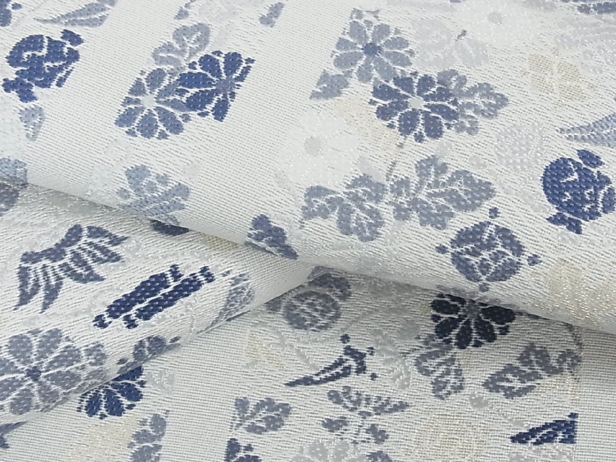 【新作登場，人気セール】 花美人着物 六通柄袋帯 藍染 宝尽くし花間道 逸品 eee3657(仕立て上がり)｜売買されたオークション情報、yahooの商品情報をアーカイブ公開 - オークファン 仕立て上がり