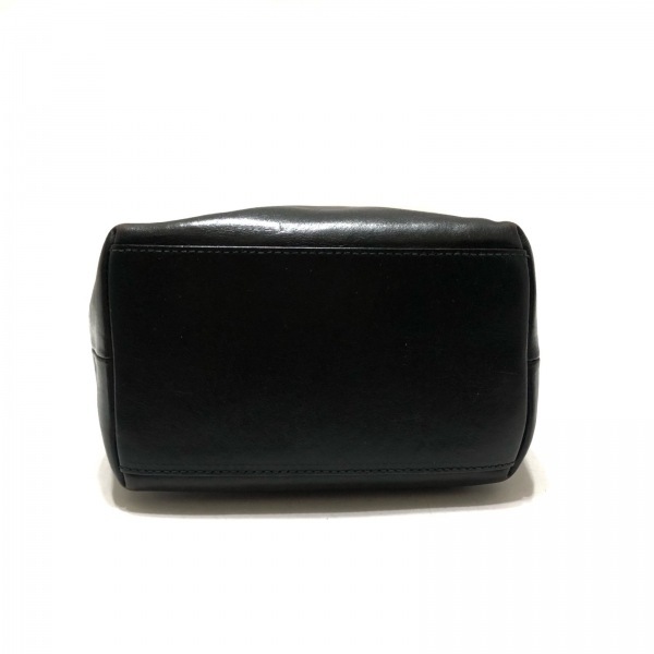 ヒロフ HIROFU ショルダーバッグ - レザー 黒×ダークグリーン バッグ